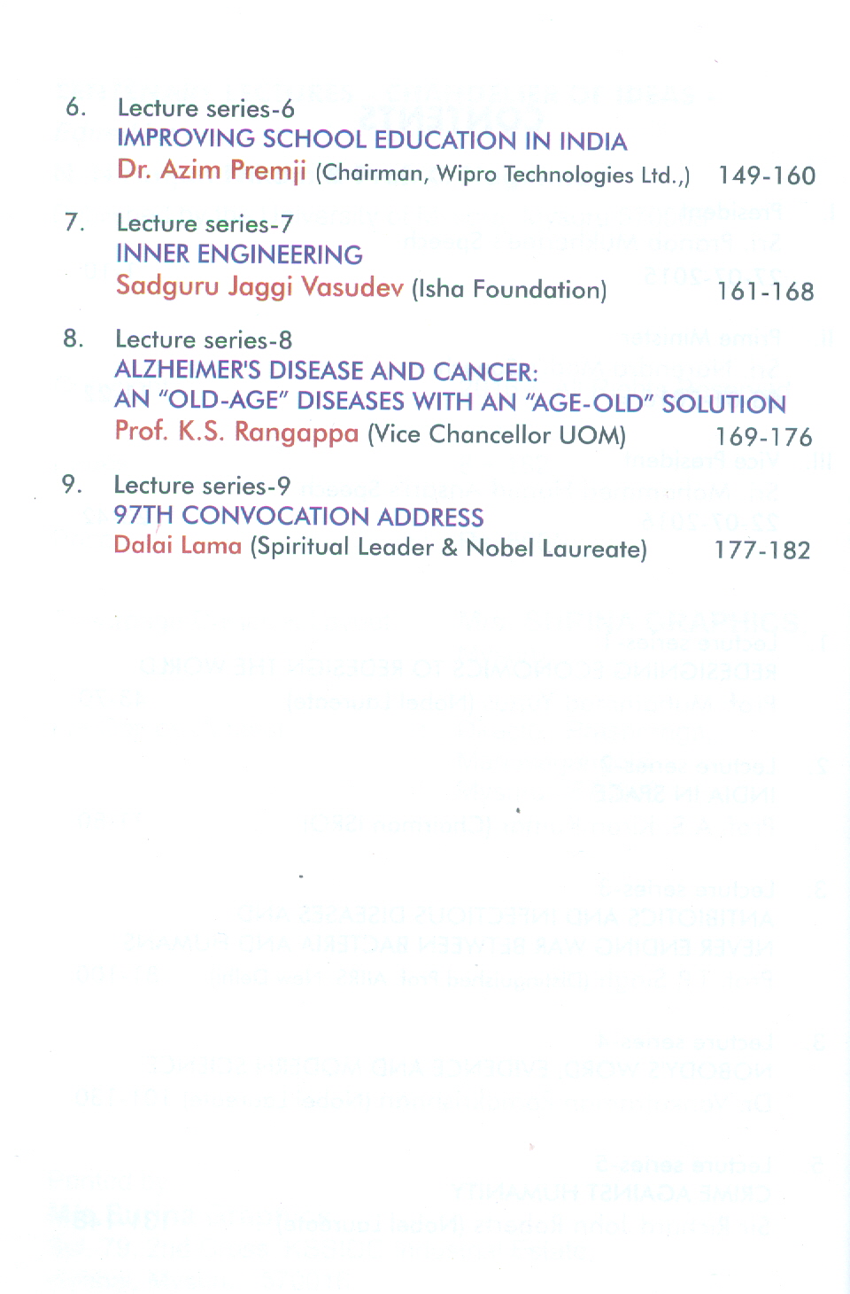 CENTENARY LECTURES - Image 3